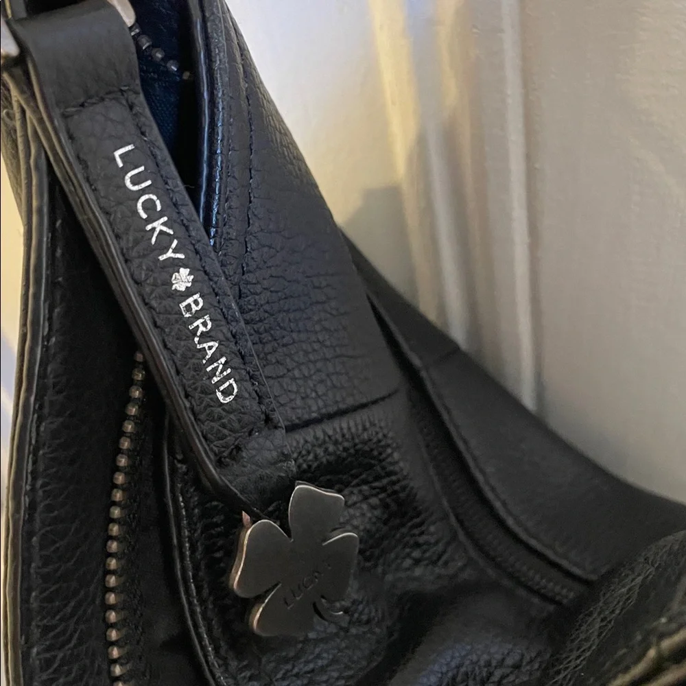 Lucky Brand Black Leather Shoulder Bag - Picture 3 of 3